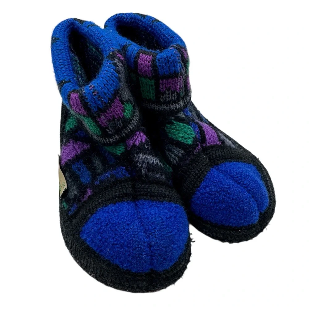 Wesenjak - Vintage - Made in Austria Boiled Wool Toddler Booties - Size 24/ US 8